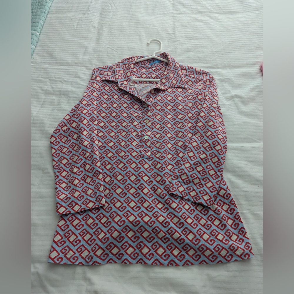 J. McLaughlin Popover Knit Top Size M